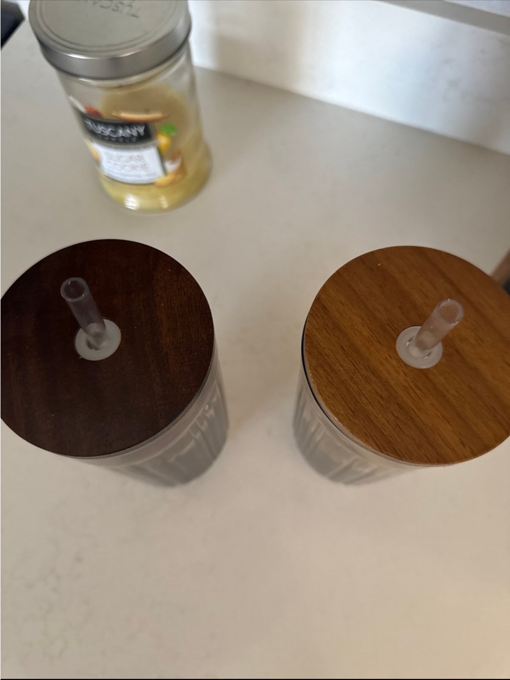 SET OF 2 MAGNOLIA TUMBLERS - Picture 2 of 4